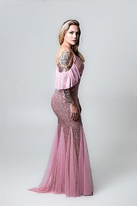 Vestido paetê festa