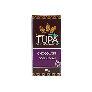 Chocolate Tupã 55% Cacau - Barrinha 18g