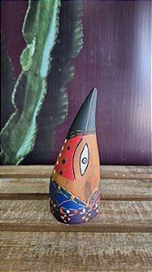 Artesanato Cabeças de Madeira - 17cm - Sérgio D.Inês - Código 5.290