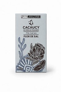 Chocolate Cacaucy 71% Cacau com Flor de Sal 78g
