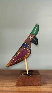 Artesanato Figuras Pássaros - 17cm - Sérgio D.Inês - Código 4.660