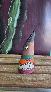 Artesanato Cabeças de Madeira - 17cm - Sérgio D.Inês - Código 5.288