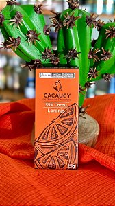 Chocolate Cacaucy 55% Cacau com Laranja 25g