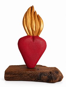 Artesanato Figura Coração - 10cm - Sérgio D.Inês - Código 275
