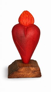 Artesanato Figura Coração - 10cm - Sérgio D.Inês - Código 238