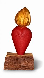 Artesanato Figura Coração - 10cm - Sérgio D.Inês - Código 239