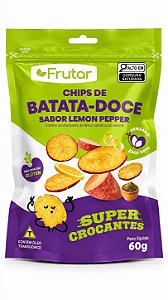 Chips Batata doce com lemon pepper Raizzes 60g