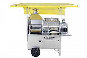 Carrinho 4 Em 1 - Hot-dog, Pastel, Batata Frita E Churrasco