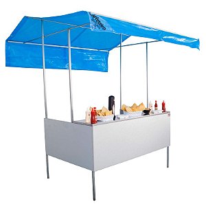 Barraca 2 x 1,5m Pastel, Lanche, Hot Dog, Buffet, Eventos em Geral - R2