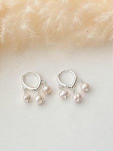 Brinco Boho Pérola de Água Doce