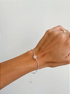 Pulseira Una Quartzo Rosa