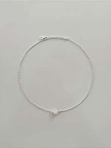 Gargantilha Una Quartzo Rosa