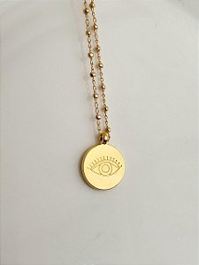 Colar Terceiro Olho Dourado