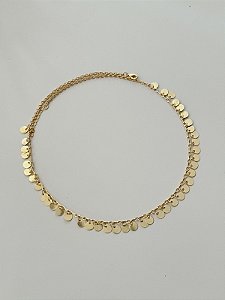 Corrente Medalhinhas Dourada
