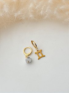 Argolinha Assimétrica Gêmeos