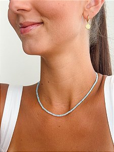 Colar Zircônia Celeste