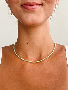 Colar Zircônia Jade