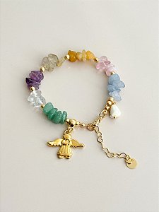 Pulseira Sete Arcanjos Dourada