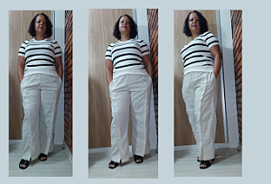 Calça social  adaptada estilo alfaiataria