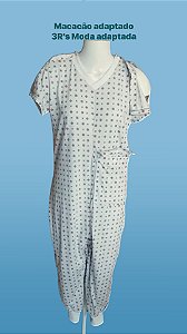 Macacão adaptado funcional anti despir se com bolso para G.T.T