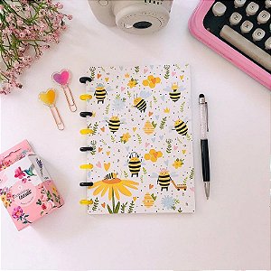 Caderno de Disco Flexível A-5 Abelhinhas