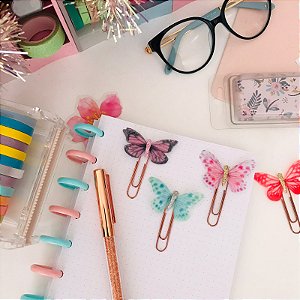 Kit com 2 Clips Borboleta