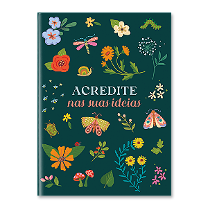 Caderneta My Journal Linha Jardim Encantado_ Cartões Gigantes