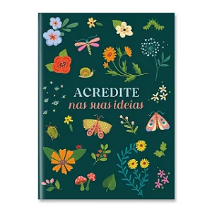 Caderneta My Journal Linha Jardim Encantado_ Cartões Gigantes