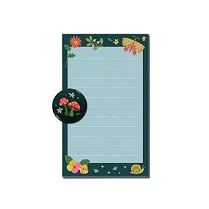 Bloco com imã Linha Jardim Encantado _  Cartões Gigantes