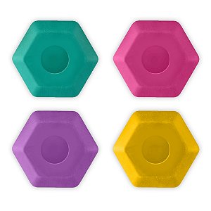 Borracha Ergonômica Hexagonal Color Joy