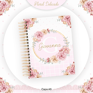 Agenda Infantil Personalizada Floral