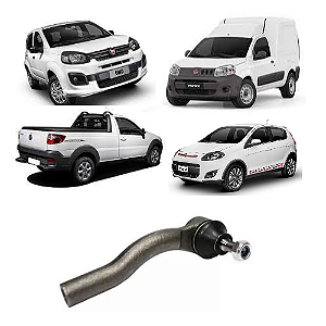 Terminal direção lado ESQUERDO FIAT Fiorino/ Palio/ Siena/ Strada/ Strada Adventure Locker/ Uno