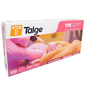Luva TPE Soft Rosa
