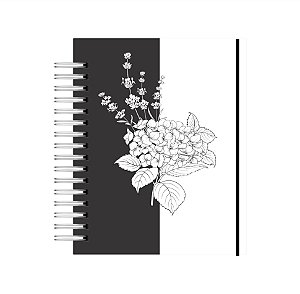 Produto - Agenda Permanente: Coleção Floral - Black