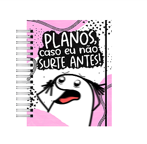 Produto - Agenda Permanente: Coleção Flork - Planos, caso eu não surte antes (Cor Rosa)