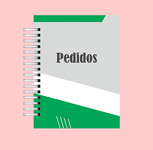 Produto - Caderno de pedidos - Verde