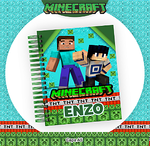 Produto - Caderno Infantil - MineCraft