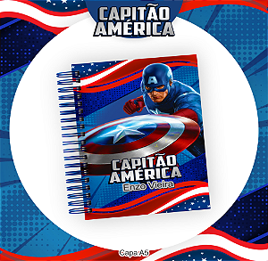 Produto - Caderno Infantil - Capitão América
