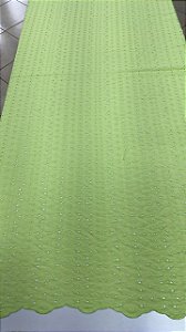 Tecido laise 100% algodão verde lima