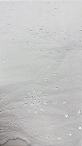 Tecido laise 100% algodão branco