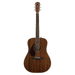 Violao Dreadnought para Canhoto Fender PM 1 All Mah com Case