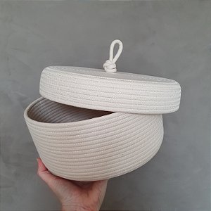 Cesto Organizador com Tampa | 25cm x 13cm