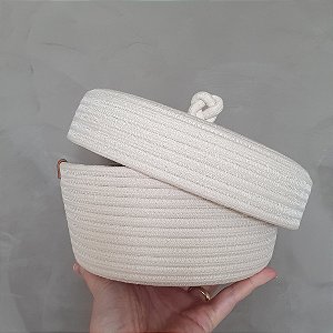 Cesto Organizador com Tampa | 18cm x 10cm