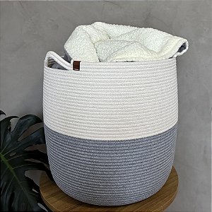 Cesto Organizador 40cm x 40cm | Corda Algodão | Pronta Entrega