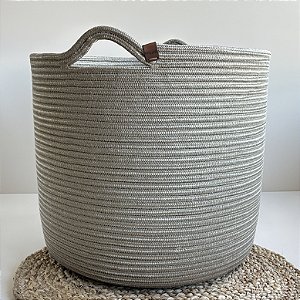 Cesto Organizador 40cm x 35cm | Corda Náutica | Pronta Entrega