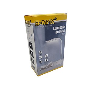 LUMINARIA DE MESA LED RECARREGAVEL VIA USB B-MAX