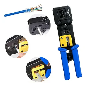 B-TEK ALICATE CRIMPADOR RJ45/RJ11/RJ12