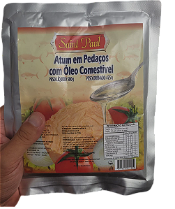 Atum Em Pedaços Com Óleo - 500 Gr - Saboroso e Prático