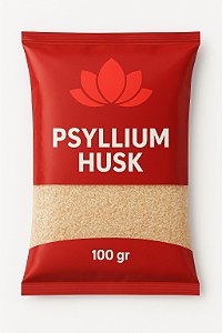 Psyllium Husk 100% Puro - Rico em Fibras - Sem Conservantes