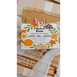 Sabonete Artesanal Leite, Mel & Aveia - 190g